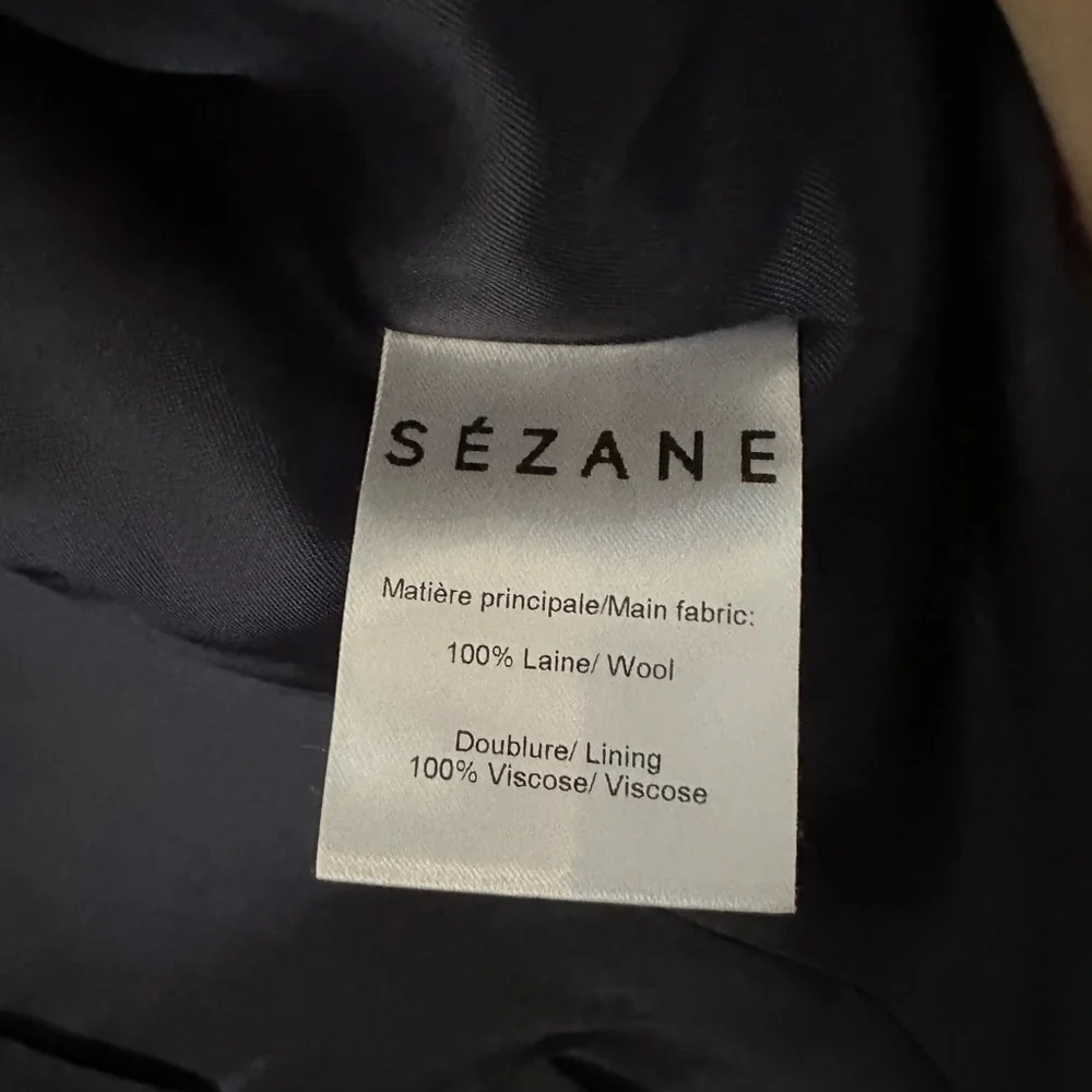 Sezane Brando Jacket, Charcoal Gray, Size 42 - Picture 5 of 5